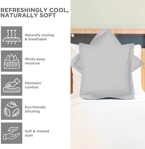 CharlottelyHues 100 Egyptian Cotton Pillow Shams Set of 2 1