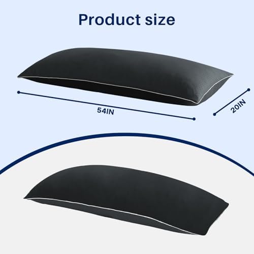 YZ HOME Cooling Body Pillow with Memory Foam and Washable Pillowcase