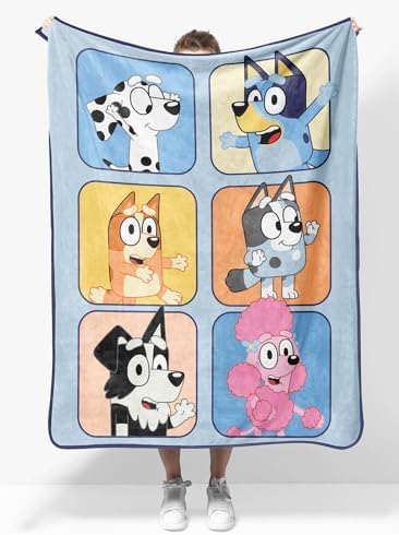 Bluey Friends Plush Travel Throw Blanket - 40x50 Inches 1