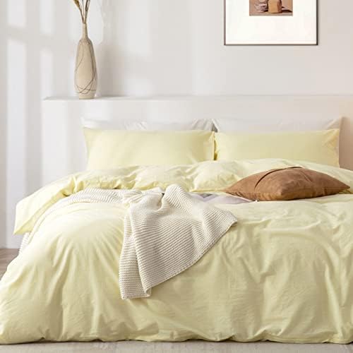 TIPTOE BEAR King Duvet Cover Set 3 Pcs Pale Yellow