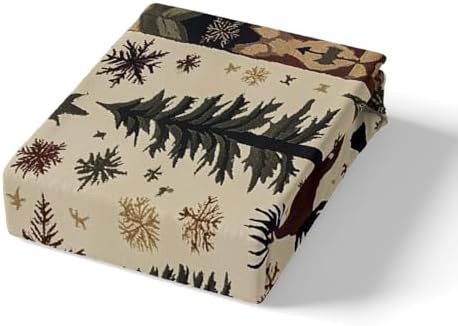 Castle Fairy Rustic Farmhouse Twin Sheet Set with Reindeer Design