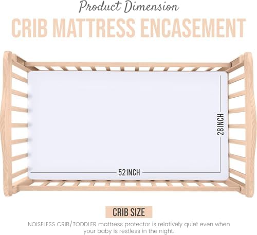 Utopia Bedding Mattress Encasement Crib 28x52