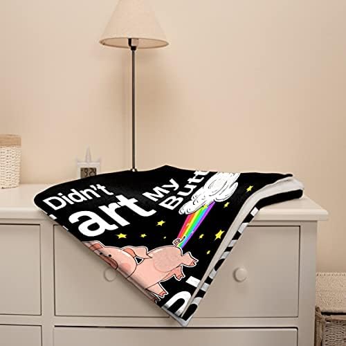 Virudhaka Pink Pig Blanket 40x50in Kids Fleece Throw