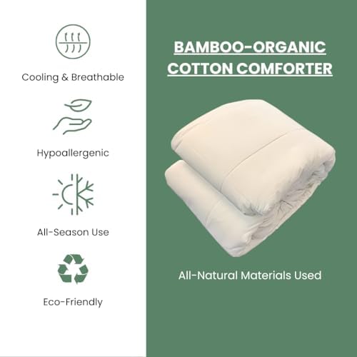 Organic Cotton Comforter Queen Size 350 Thread Count