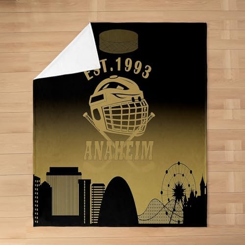 Feelyou Anaheim Ice Hockey Fleece Throw Blanket 40x50 Inch