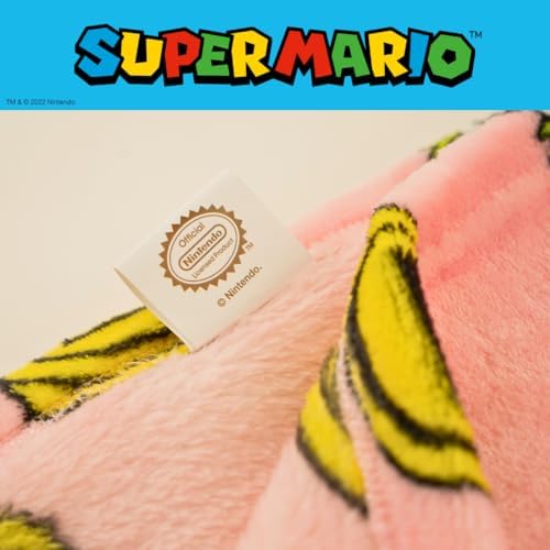 Franco Super Mario Princess Peach Soft Plush Throw