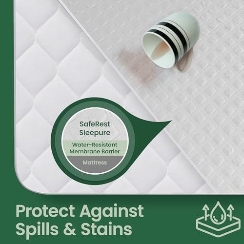 SafeRest Sleepure Waterproof Mattress Protector Twin Size