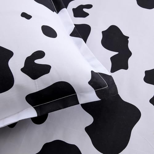 KWLOVER Cow Printed Full Sheet Set with Pillowcases