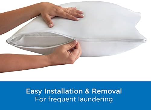 Aller-Ease Set of 2 Pillow Protectors - Moisture Wicking Allergy Free