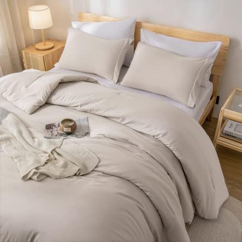 Weigelia Queen Comforter Set 7 Pieces Oatmeal