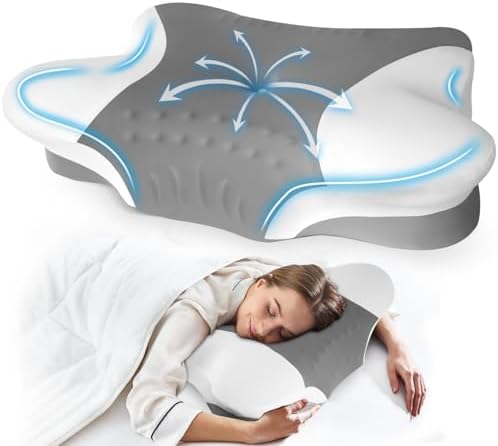 Puzzlandia Cervical Neck Pillow - Memory Foam for Pain Relief