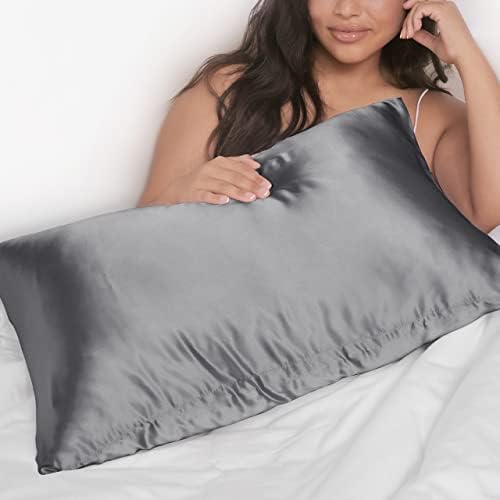 Kitsch Satin Pillowcase Set of 2 19x36 Inch Cooling 600 Thread Count
