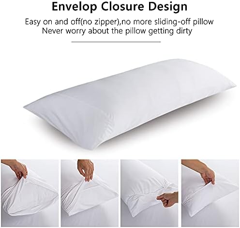 ELNIDO QUEEN Body Pillow with Pillowcase - 20x54 Inches