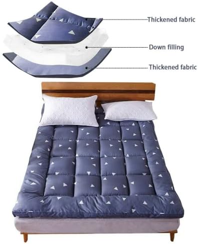 King Quilted Mattress Pad Cover with Cooling Top Deep Pocket White