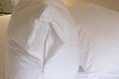 L COZEE Set of 2 Waterproof Pillow Covers - Zippered with Triple Seal Protection