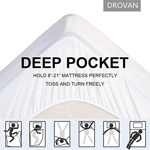 DROVAN Mattress Pad Twin XL - Extra Thick Breathable Mattress Topper