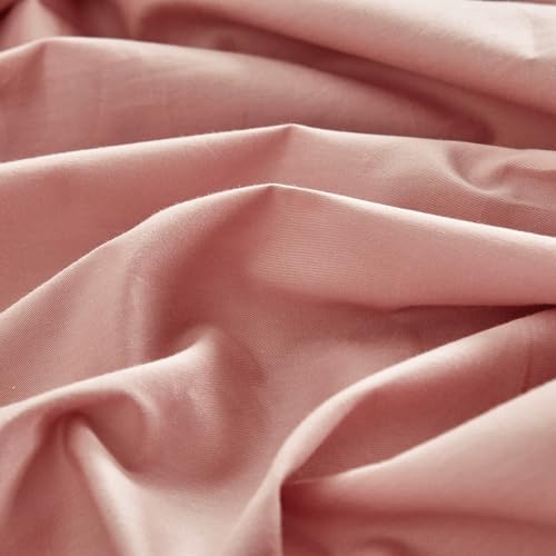 LifeTB Blush Pink Cotton Queen Fitted Sheet