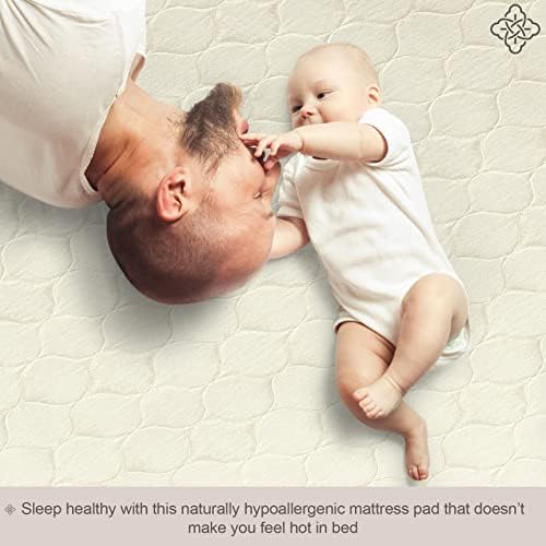 BIOWEAVES Organic Cotton Mattress Pad Cover Twin