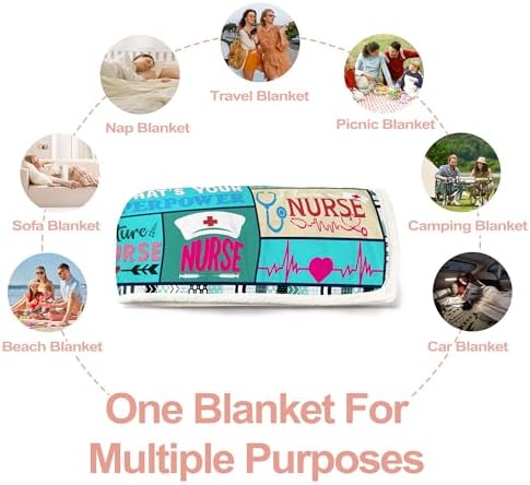 Taesun Nurse Themed Wearable Blanket 47x72in