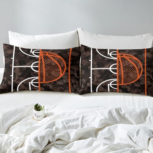 Castle Fairy Basketball Camo Fitted Sheet Twin Size