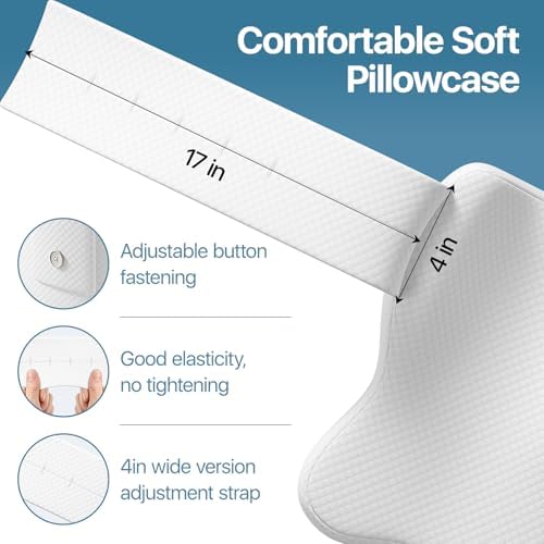 CKLCKL Knee Pillow for Side Sleepers with Adjustable Straps