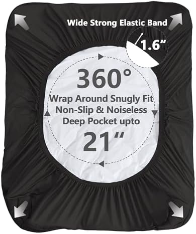 Twin Mattress Pad Waterproof with Pillow Top Cooling and 8-21 Deep Pocket