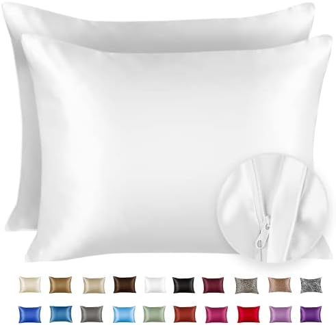 Blissford Satin Pillowcase Set of 2 with Zipper