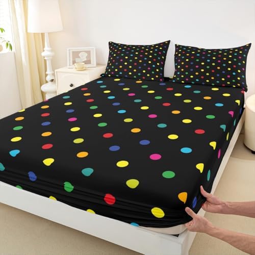 Castle Fairy Polka Dot Bed Sheet Set for Kids