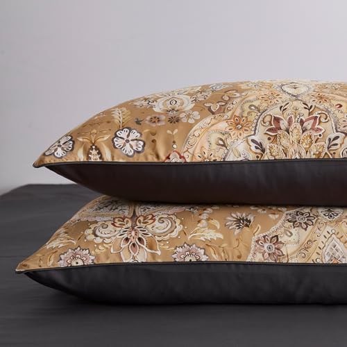 HYPREST Paisley Duvet Cover Set 3 Pcs Queen Size
