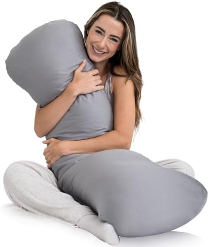 SleepCloud Weighted Body Pillow 8lbs - Cooling for Deeper Sleep