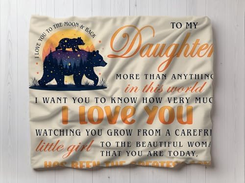 I Love You to the Moon and Back Blanket for Daughter