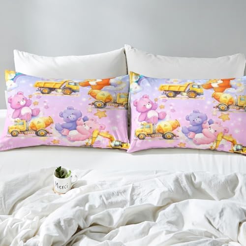 Castle Fairy Cartoon Car Kids Fitted Sheet Set