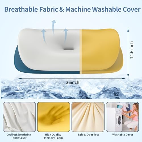 Olumoon Cervical Pillow for Pain Relief and Neck Support