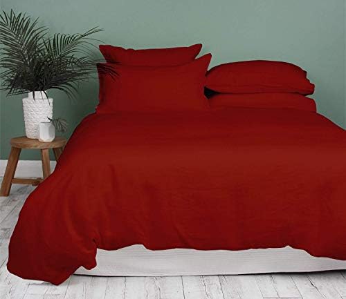 Bluemoon Homes Set of 2 Pillow Shams King Size 20x40 Burgundy