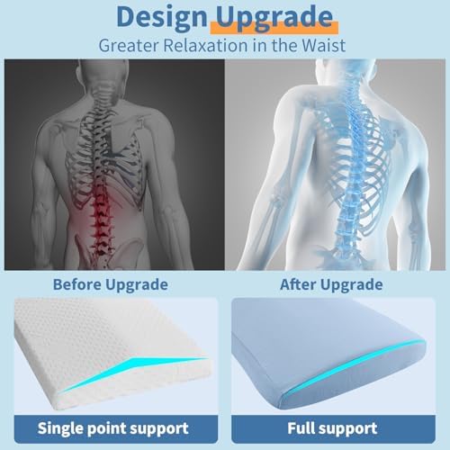 Vamorry Lumbar Support Pillow for Bed Back Pain Relief