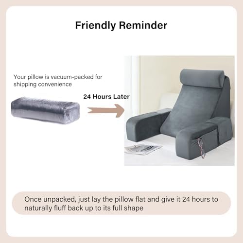 ENITYA Reading Pillow for Bed Sitting Comfort