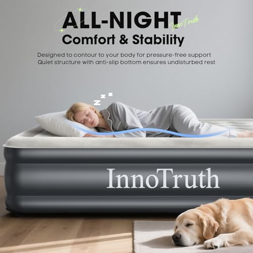 InnoTruth Air Mattress Queen with Built-in Pump