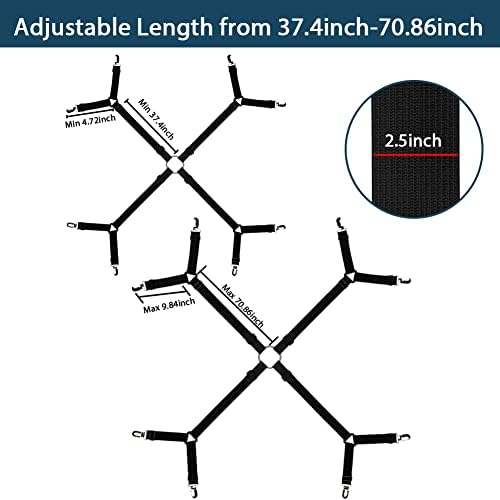 Jaxbo Bed Sheet Straps Fasteners Suspenders Clips