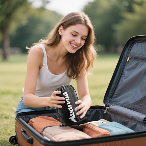 Travel Lumbar Pillow with Memory Foam Inflatable Support