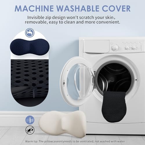 Ergonomic Memory Foam Lumbar Pillow for Office and Car Use