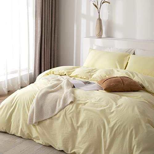 TIPTOE BEAR King Duvet Cover Set 3 Pcs Pale Yellow