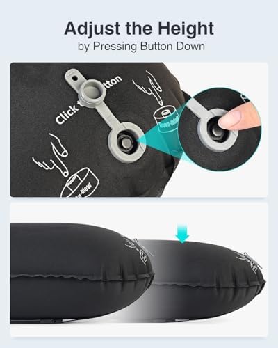 Luxtude Inflatable Lumbar Pillow for Travel and Office Use