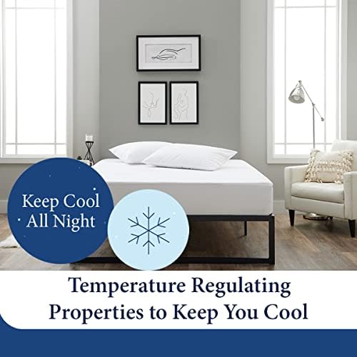 Cosy House Collection Luxury Mattress Protector - Full Size White