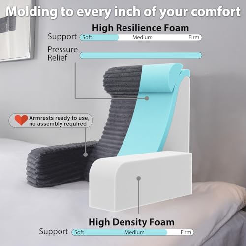 ENITYA Reading Pillow for Bed Sitting XL Back Support Pillow