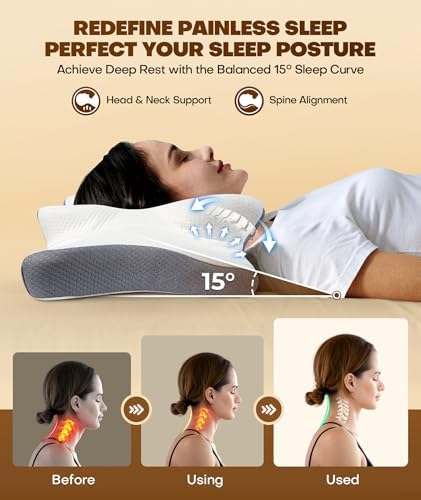 Cozyplayer True Cooling Cervical Neck Pillow for Pain Relief 1