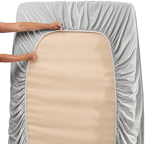 Nestl 7-Piece Queen Duvet Cover Set - Silver Gray