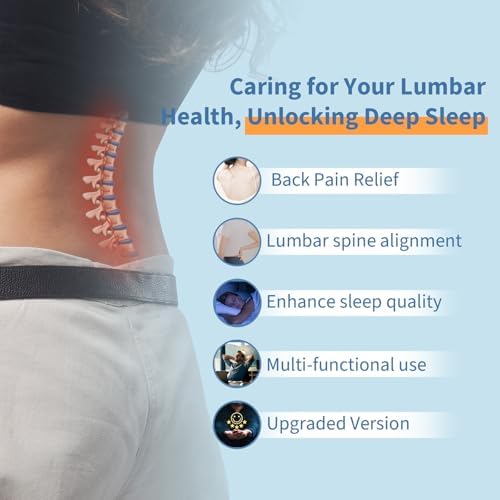 Vamorry Lumbar Support Pillow for Bed Back Pain Relief