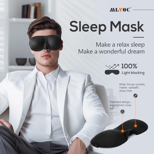 MLVOC Travel Pillow with Memory Foam and Luxury Bag