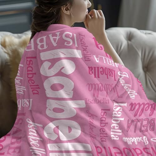 Personalized Name Blanket for Teen Girls Kids