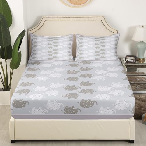 Castle Fairy Kawaii Elephant Sheet Set with Pillowcases